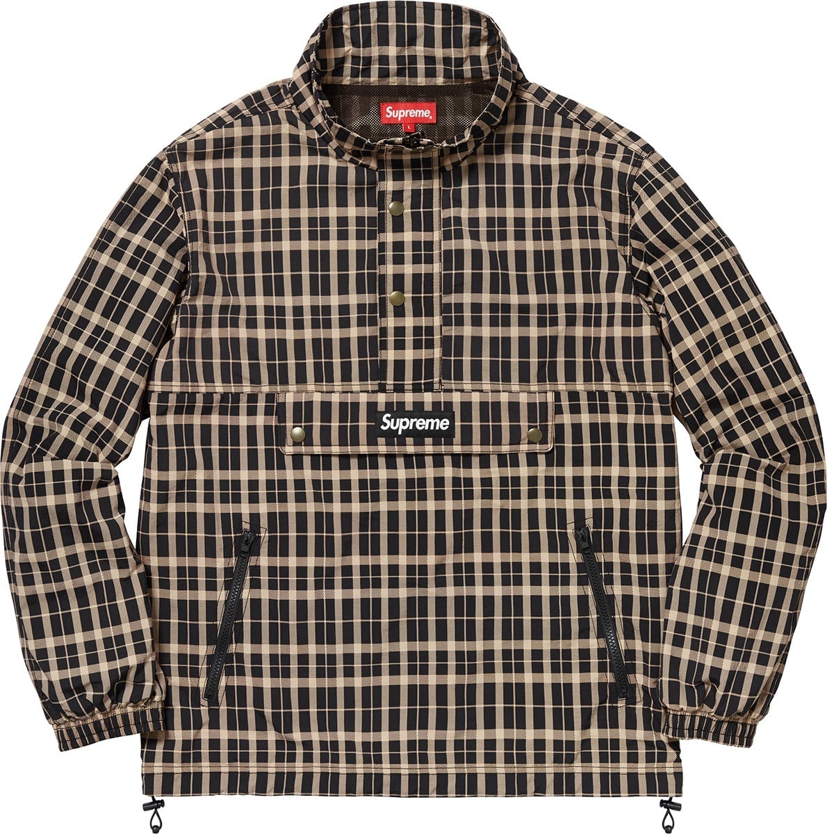 Nylon Plaid Pullover view 4